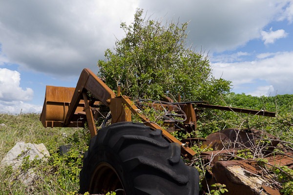 Old quarry machinery