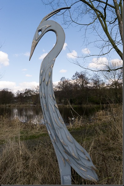 Sculpture at Burton Mere