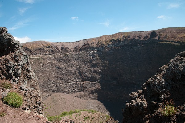 The crater of Vesuvius