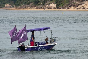 The Cadbury's boat in Poole Harbour