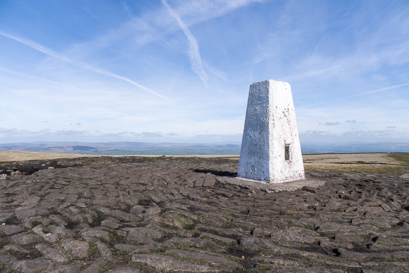 Trig Point at the summit of Pendle Hill