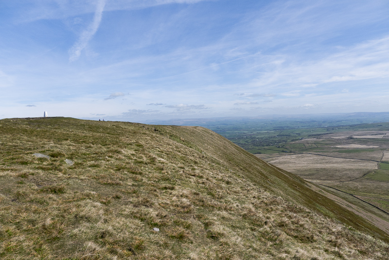 Plateau and slope down the south face of Pendle Hill