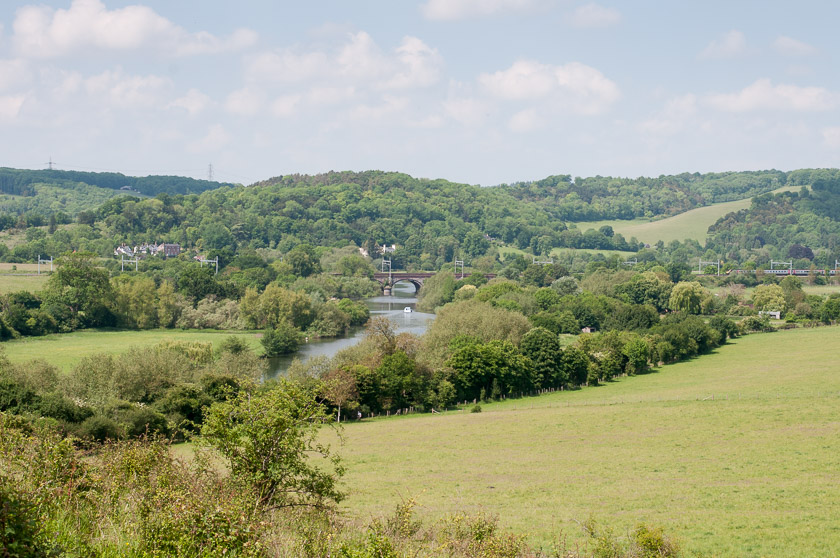 View down to Goring Gap.